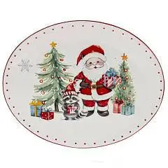 Тарелка "Новогодний подарок" L31 W25 H2,5 см, фото №1
