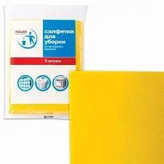 Салфетки д/уборки неткан универс Paclan Professional 38*30см 3шт, фото №1