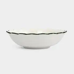 Салатник Лошадка у елки 20х8см 1,2л керамика зеленый, фото №1