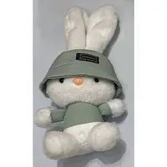 Брелок мягкий Зайка в шапке 11см КОКОС, фото №1