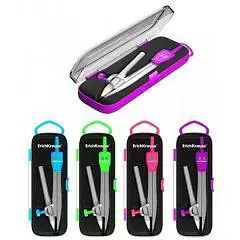 Циркуль ErichKrause School, металлич, с карандашом, 123мм, фото №1