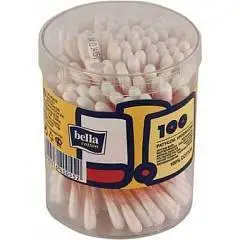Ватные палочки "Bella" 100шт кругл, фото №1