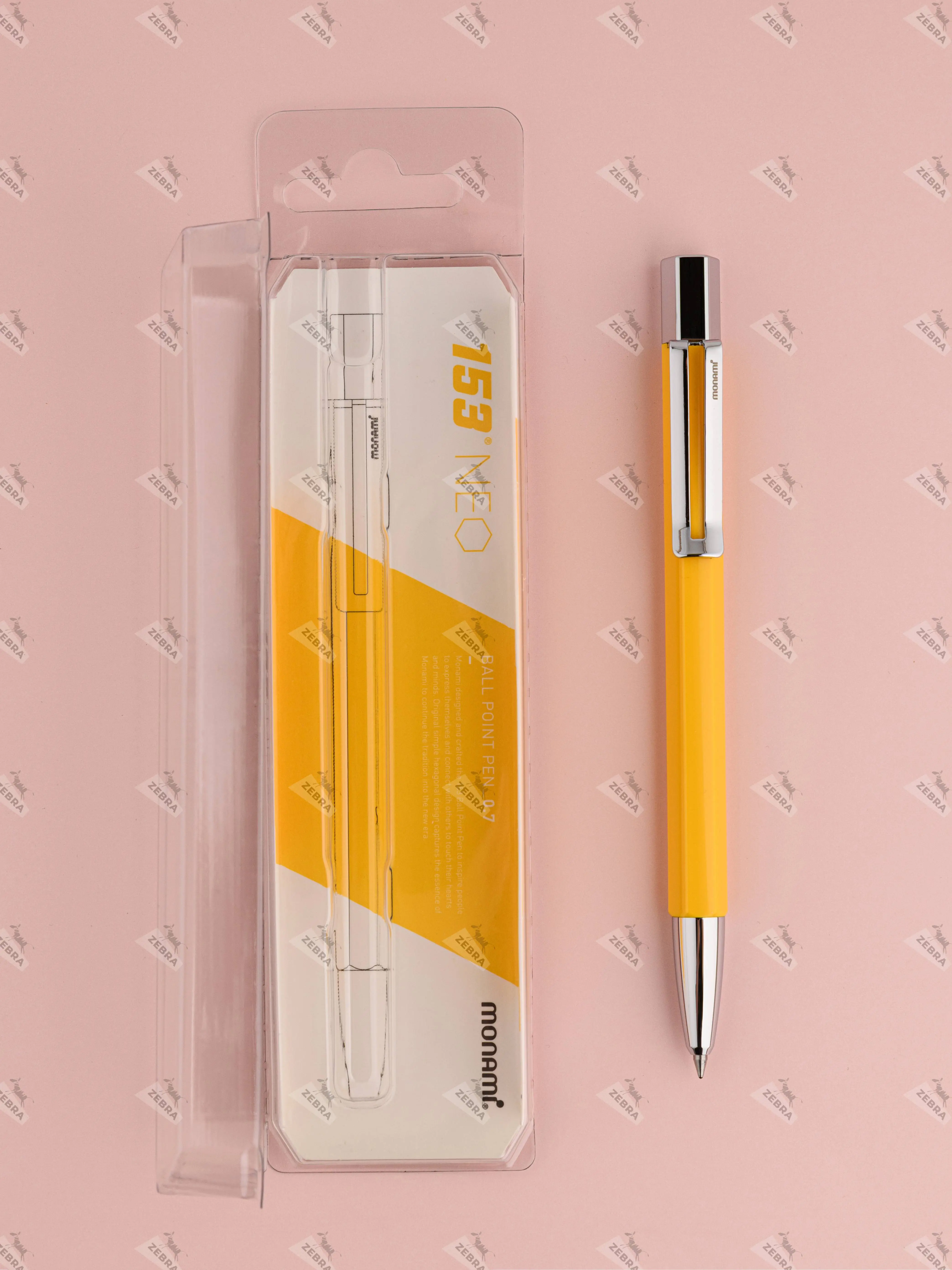 Ручка шариковая MONAMI 153 Neo Canary, фото №1