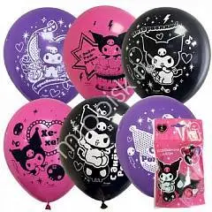 Воздушные шарики «Kuromi» 30 см, 5 шт., фото №1