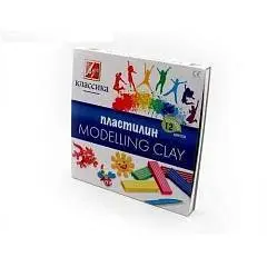 Пластилин 12цв 240гр Луч Классический, фото №1