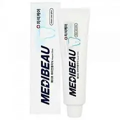 Зубная паста Medibeau Total Clinic белая Отбеливающая 120г, фото №1
