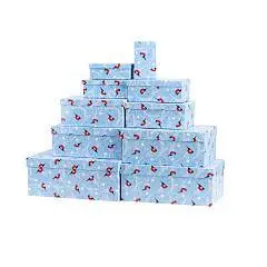 Коробка подарочная "Снегири" 21*14*9 см 10-6, фото №1