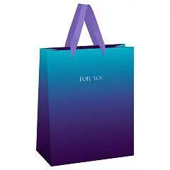 Сумка подарочная "Intense gradient" фольга 26*32*12см, фото №1