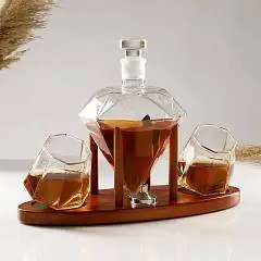 Мини-Бар Рубин, на подставке, штоф - 880 мл, бокалы - 200 мл, 32, фото №1