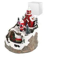 Светил.муз, НГ"Уютный сочельник"USB,бат(не в компл)12.5*11.5*15, фото №1