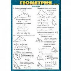 Карточка-шпаргалка "Геометрия часть1", фото №1