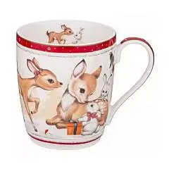 Кружка"С Новым годом!" 300 мл красная, фото №1