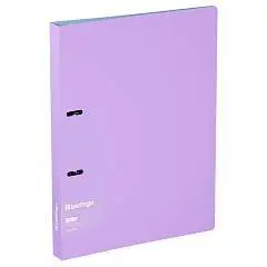 Папка на 2 кольцах Berlingo "Haze" А4, 24мм, сиреневая, софт-тач, фото №1