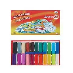 Пластилин 22цв 440гр Гамма Мультики стек, фото №1