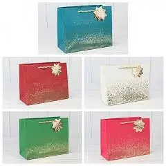 Сумка подарочная "Золотые вкрапления" (микс) 23*18*10см, фото №1