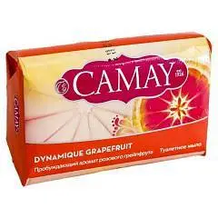 Мыло туалетное CAMAY Dynamique Розовый грейпфрут и манго 85г, фото №1