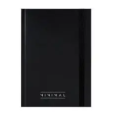 Записная книжка А5 "КЛАССИЧЕСКИЙ ЧЁРНЫЙ" резинка,бл в точку, фото №1