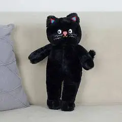 Игрушка мягкая Кот 60 см черный, фото №1