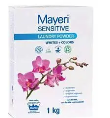 Стиральный порошок Mayeri Sensitive, универсальный, 1 кг, фото №1