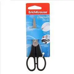 Ножницы ErichKrause "Standart" 13,5см, черные, фото №1