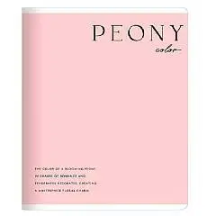 Тетрадь 48л КЛЕТКА "Peony", розовый, фото №1