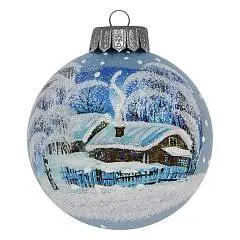 Шар "Волшебная зима 4", 100 мм., в подарочной упаковке, фото №1