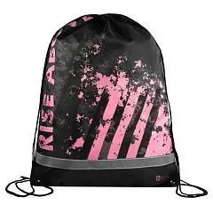 Мешок д/сменной обуви Дерзкий розовый 36*48см полиэстер 1отд, фото №1