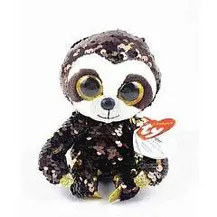 Игрушка мягкая TY Flippables dangler- Ленивец,пайетки,15см, фото №1