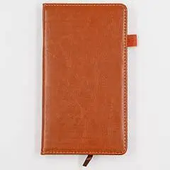 Ежедневник недат А6+ "ОКИНАВА КОРИЧНЕВЫЙ" с петелькой, фото №1