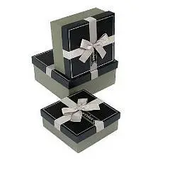Коробка подарочная "Элеганс" black 3-2, фото №1