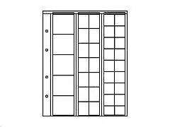 Листы для монет комбинированные, фото №1