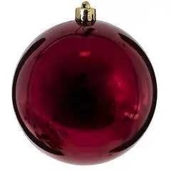 Украшение новогоднее "Шар", D 11.5 см, L12 винный, фото №1