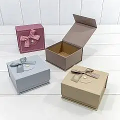 Коробка Прямоугольная 13,5*12,5*7,5 с магнитной крышкой, фото №1