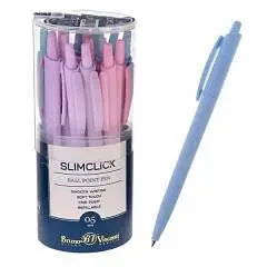 Ручка шариковая автомат. "SlimClick. ZEFIR" 0,5мм, синяя, фото №1