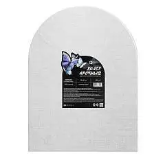 Холст на картоне 30x40 100% хлопок 280г  зерно "Бабочки" арка, фото №1