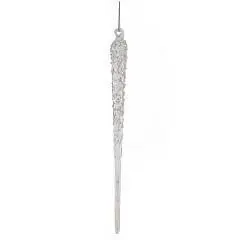 Украшение новогоднее "Сосулька", L2 W2 H20 см стекло, фото №1