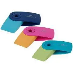 Ластик Faber-Castell "Sleeve Mini" 54x25x13мм, ассорти, фото №1
