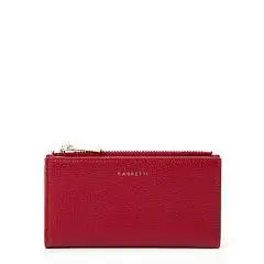 Кошелек жен. FABRETTI нат.кожа, красный малый, фото №1