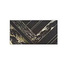 Конверт для денег фольга (черный +золотая геометрия), фото №1