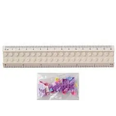 Линейка-конструктор Unicorn 15см пластик, фото №1