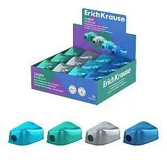 Точилка пластиковая EK Charm Ice Metallic с контейнером в асс, фото №1