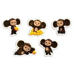 Ластик "Чебурашка", фигурный, 40*30*13мм, ассорти, фото №1