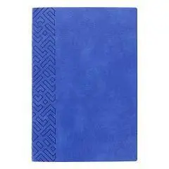 Ежедневник недат А5 "ШЕВРЕТ ЭКСТРА" СИНИЙ, мягк.обл, кожзам, фото №1