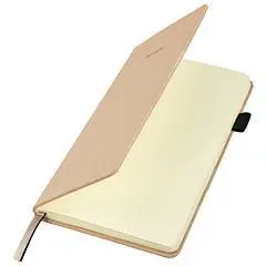 Блокнот А5 80л кл "Velvet" резинка, розовый, фото №1