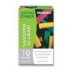 Мелки беспылевые цветные 10 цв, фото №1