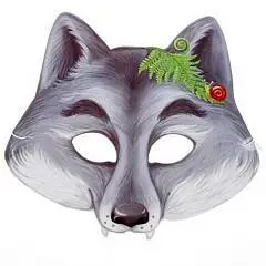 Маска картонная Серый волк, фото №1
