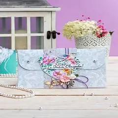 Конверт для денег ручной работы «С Днем Свадьбы», в ассортименте, фото №1