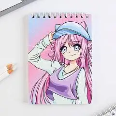 Скетчбук А6 40л. 100г "Аниме", фото №1