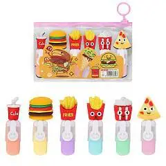 Набор текстовыделителей 6цв 1-4мм Фастфуд, фото №1