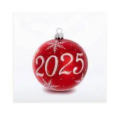 Шар елочный "2027" , 95 мм, фото №1